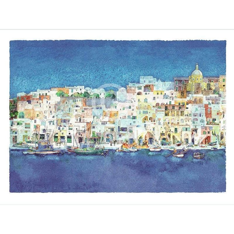 Foto van Ralf westphal - corricella, insel procida kunstdruk 80x60cm