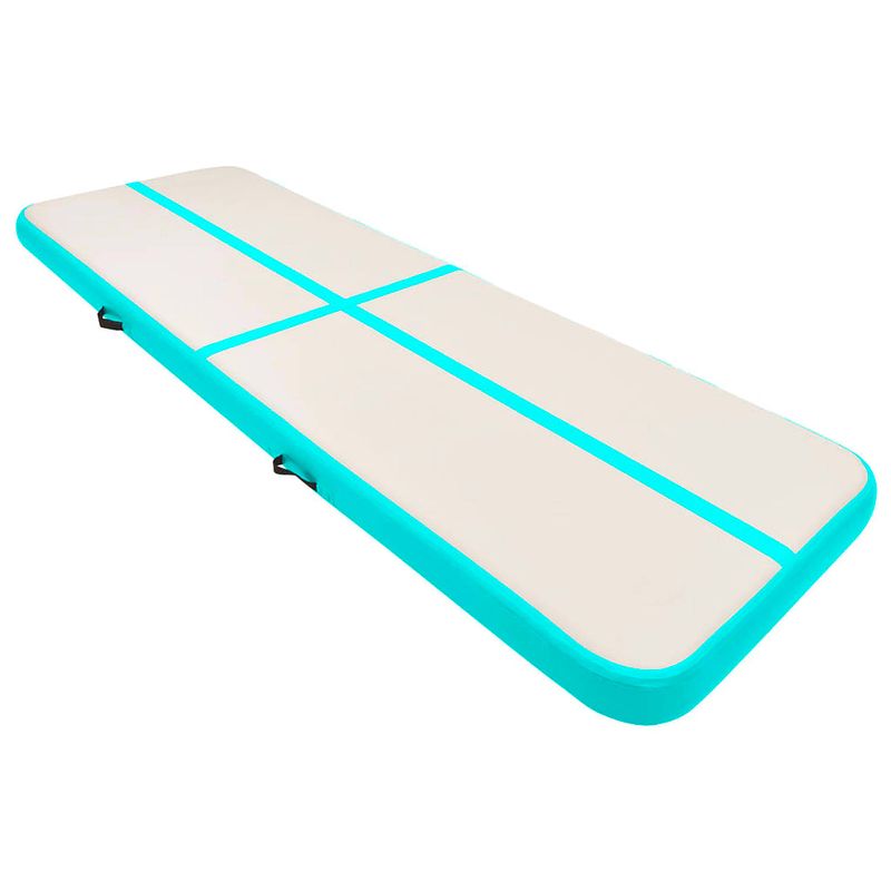 Foto van The living store opblaasbare sportmat - gymnastiekmat 500x100x15 cm - schokabsorberend - anti-slip - waterdicht