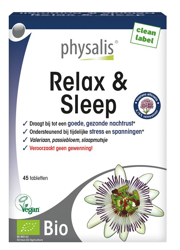 Foto van Physalis relax & sleep tabletten