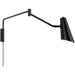 Foto van Dyberg larsen wandlamp noa led 10w 85 cm staal matzwart