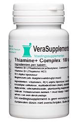 Foto van Verasupplements thiamine+ complex tabletten