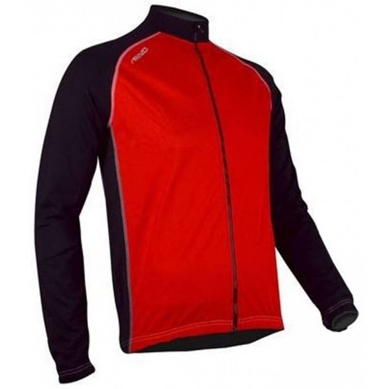 Foto van Fietsjack unisex windbreaker rood/zwart maat xl