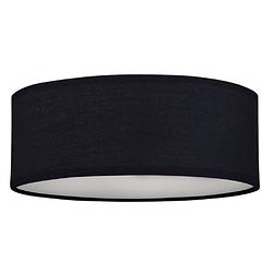 Foto van Smartwares plafondlamp mia 30 cm 2x e14 staal/textiel zwart
