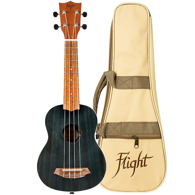 Foto van Flight gemstone series nus380 topaz sopraan ukelele met gigbag