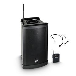 Foto van Ld systems roadman 102 hs draadloze mobiele accu luidspreker met headset 863 - 865 mhz