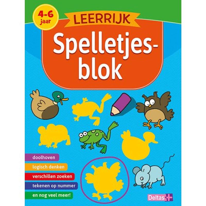 Foto van Spelletjesblok (4-6 j.) - leerrijk