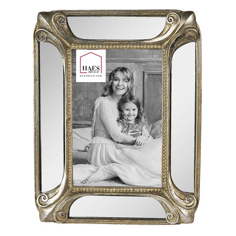 Foto van Haes deco - fotolijst 10x15 goudkleurig, formaat 17x2x22 cm - loving chic