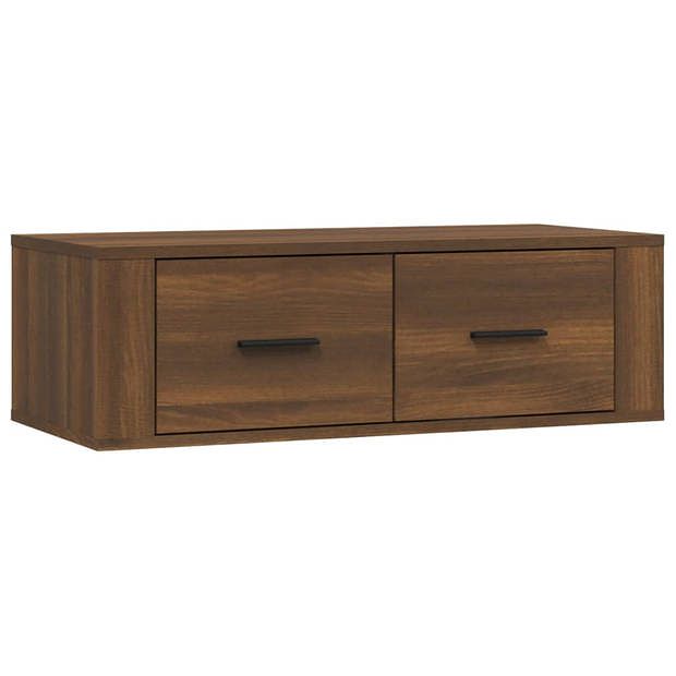 Foto van Vidaxl tv-hangmeubel 80x36x25 cm bewerkt hout bruineikenkleurig