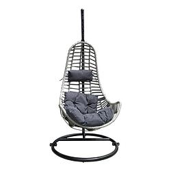 Foto van 4livingz hangstoel lounger met kussen - 123x79x66 - max 130 kg