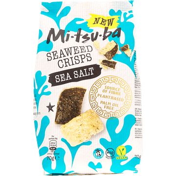 Foto van Mitsuba seaweed crisps sea salt 70g bij jumbo