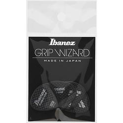 Foto van Ibanez ppa16hrgbk grip wizard rubber grip plectrumset 6-pack heavy zwart