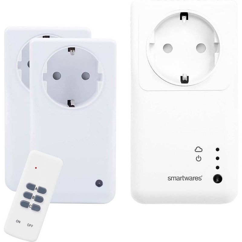 Foto van Smartwares sh5-set-gw draadloos stopcontactset