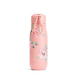 Foto van Zoku - thermosfles rvs, 350 ml, roze bloem design - zoku hydration