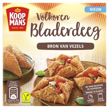 Foto van Koopmans volkoren bladerdeeg 10 stuks 450g bij jumbo