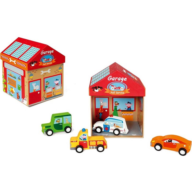 Foto van Scratch speeldoos garage 2-in-1 5-delig