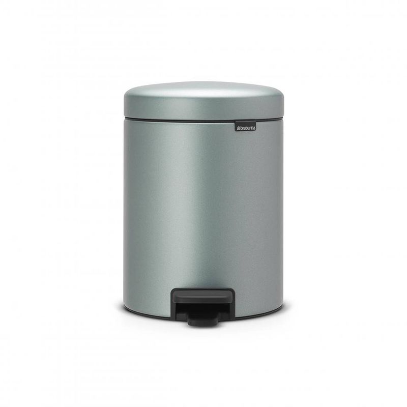 Foto van Brabantia newicon pedaalemmer 5 liter met kunststof binnenemmer - metallic mint