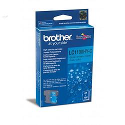 Foto van Brother inktcartridge, 750 pagina'ss, oem lc-1100hyc, cyaan 5 stuks