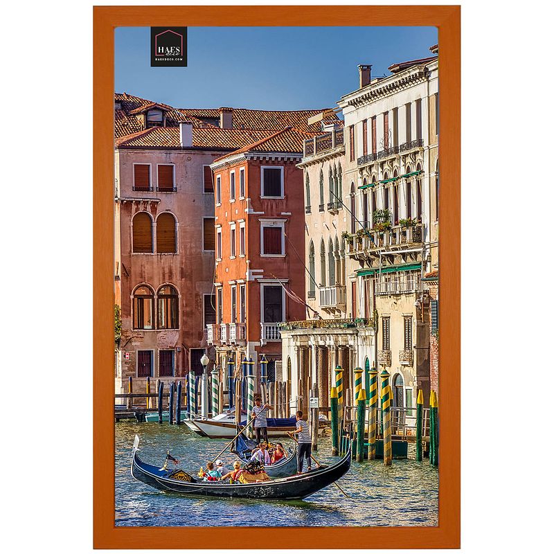 Foto van Haes deco - houten fotolijst venezia oranje 30x45 -sp12445