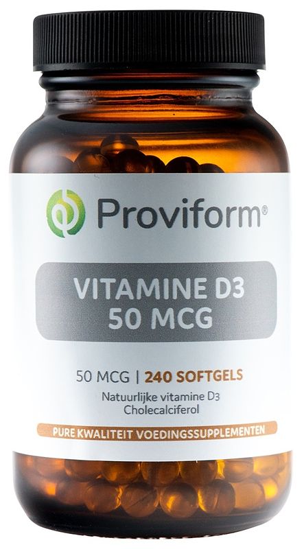 Foto van Proviform vitamine d3 50mcg softgels