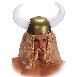 Foto van Carnival toys pruik viking heren synthetisch blond one-size