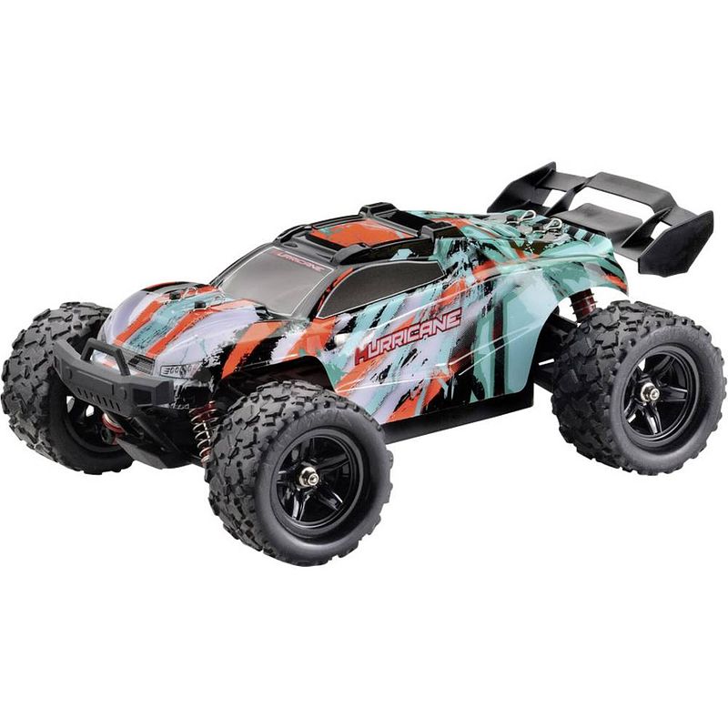 Foto van Absima hurricane brushed 1:18 rc auto elektro truggy 4wd rtr 2,4 ghz incl. accu en laadkabel