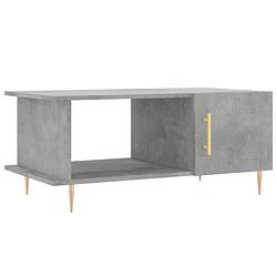 Foto van Infiori salontafel 90x50x40 cm bewerkt hout betongrijs