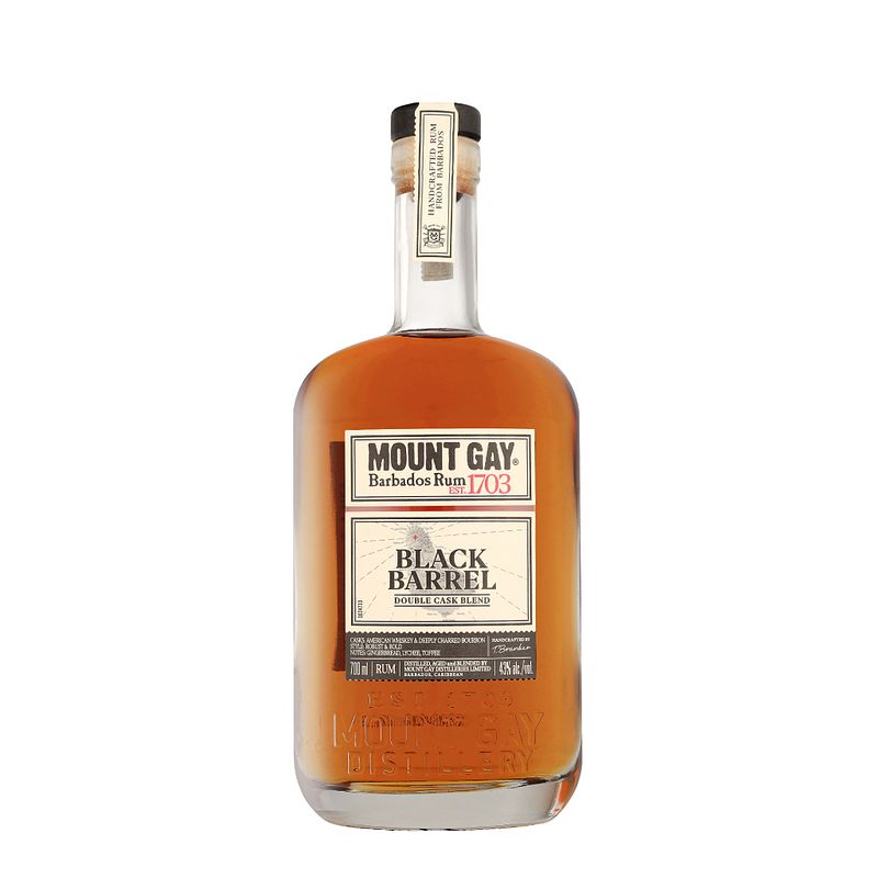 Foto van Mount gay black barrel double cask blend 70cl rum