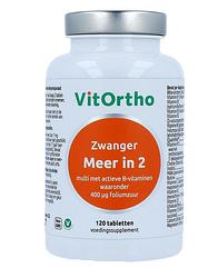 Foto van Vitortho meer in 2 zwanger tabletten 120st