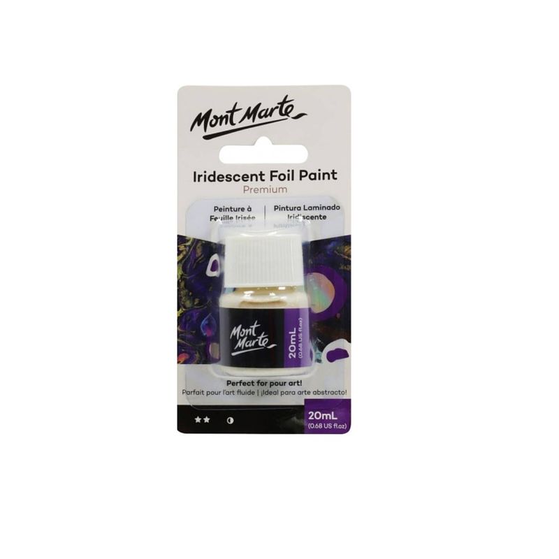 Foto van Mont marte® premium iridescent folie verf 20ml - regenboogverf