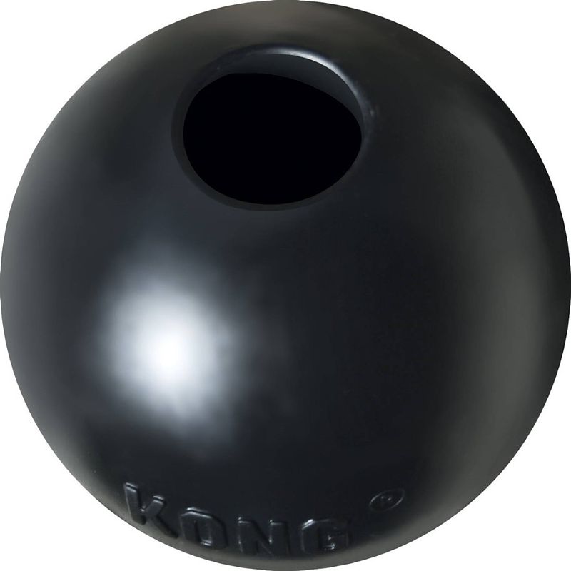 Foto van Kong - kong hond x-treme rubber bal zwart medium