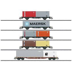 Foto van Märklin 47680 h0 containerwagen-set van de db, mhi