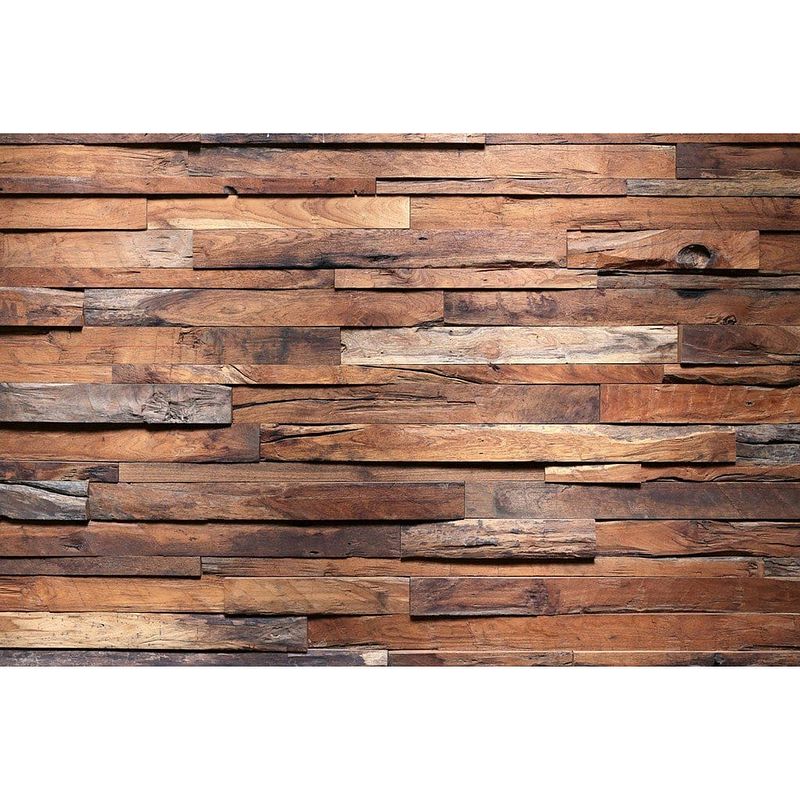 Foto van Dimex wooden wall vlies fotobehang 375x250cm 5-banen