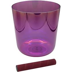 Foto van Sela infinity crystal singing bowl 440 hz c4 magenta klankschaal