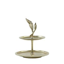 Foto van Light&living etagere 2 laags ø30x36 cm foglia goud