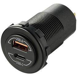 Foto van Voltcraft vc-pd 60w 12/24v power-delivery usb-inbouwcontactdoos auto 60 w 12/24 v