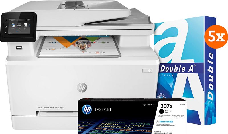 Foto van Hp color laserjet pro m283fdw mfp + 1 extra zwarte toner + 2