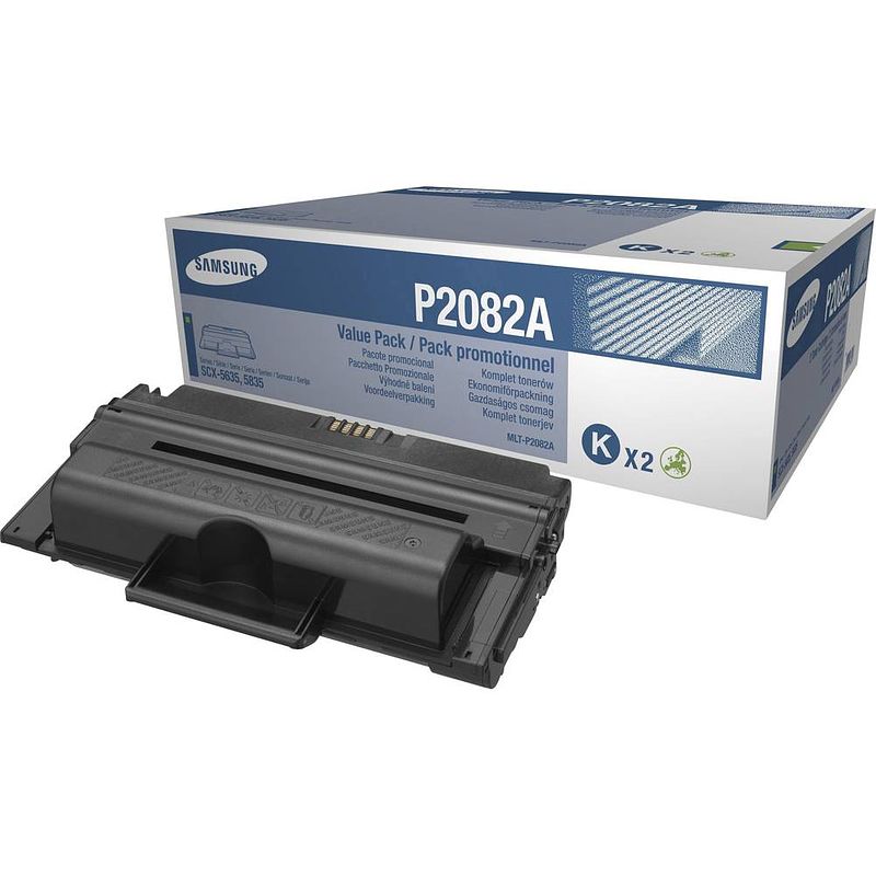 Foto van Samsung toner set van 2 mlt-p2082a sv127a origineel zwart 20000 bladzijden