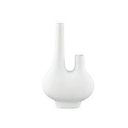 Foto van Ptmd hann white polyresin vase two holes wide