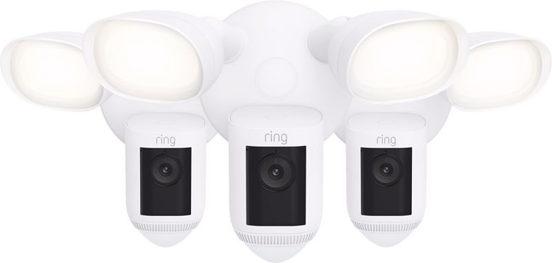 Foto van Ring floodlight cam wired pro wit 3-pack