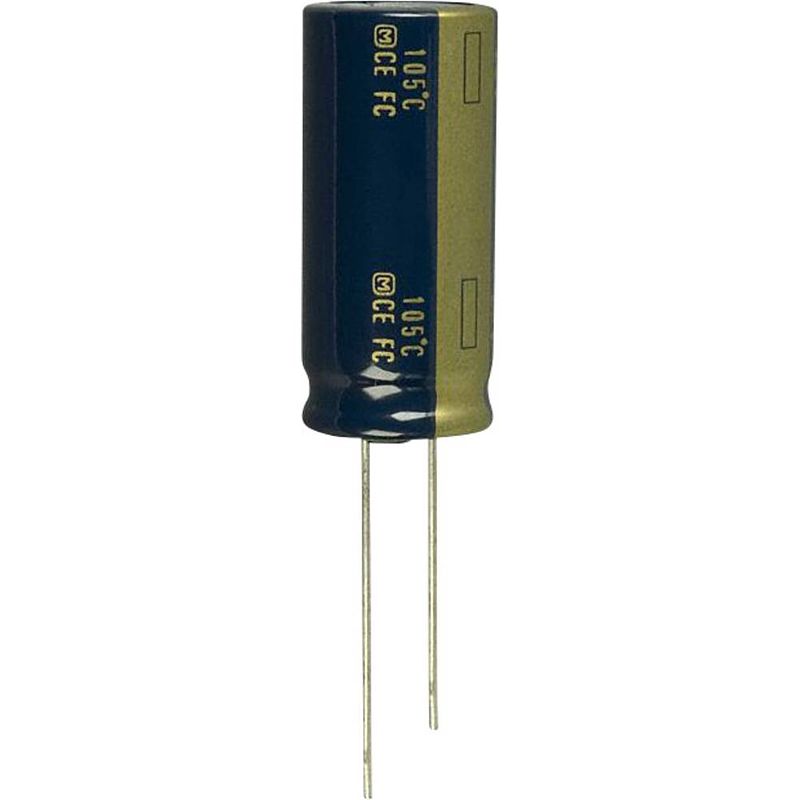 Foto van Panasonic eeu-fc1h222 elektrolytische condensator radiaal bedraad 7.5 mm 2200 µf 50 v 20 % (ø) 18 mm 1 stuk(s)