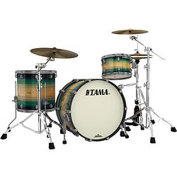 Foto van Tama me32czus-lewb starclassic maple emerald pacific walnut burst 3d. shellset smoked black nickel