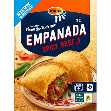 Foto van Mora oven & airfryer empanada spicy beef 2x70g bij jumbo