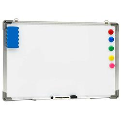 Foto van Infiori whiteboard magnetisch 60x40 cm staal wit