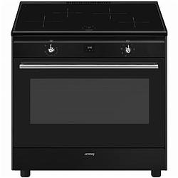 Foto van Smeg cx91imbl inductie fornuis zwart