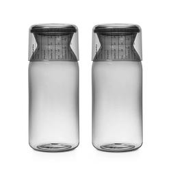 Foto van Brabantia voorraadbussen - 1,3 l - dark grey - set van 2