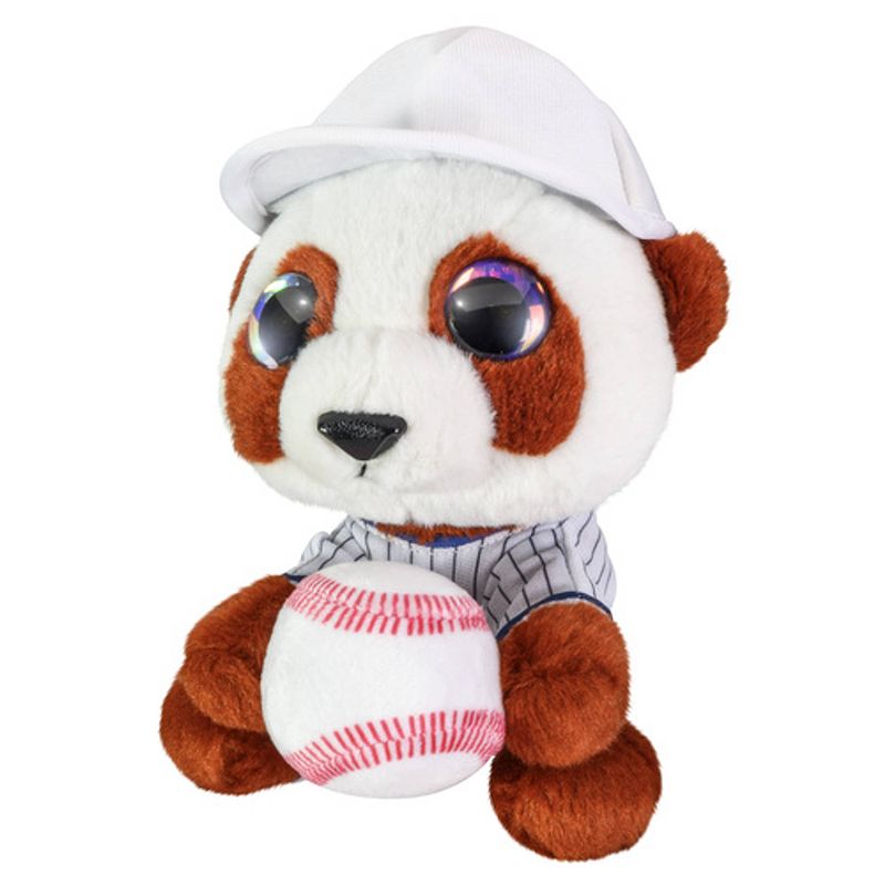 Foto van Lumo stars knuffel hond baseball babe junior 15 cm pluche bruin