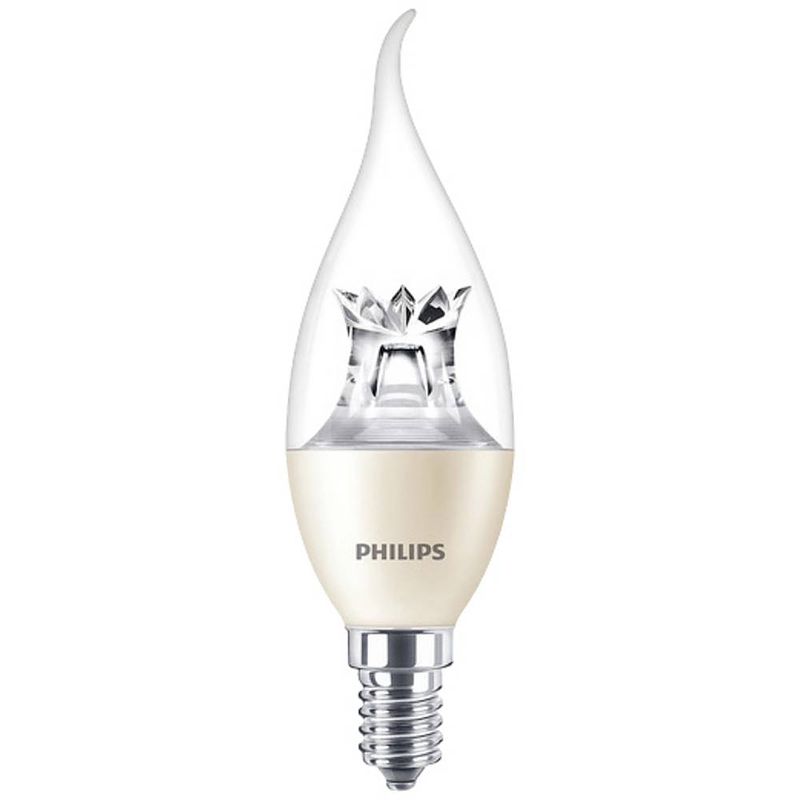 Foto van Philips lighting 30616500 led-lamp energielabel f (a - g) e14 kaars windlicht 5.5 w = 40 w warmwit (ø x l) 38 mm x 129 mm 1 stuk(s)