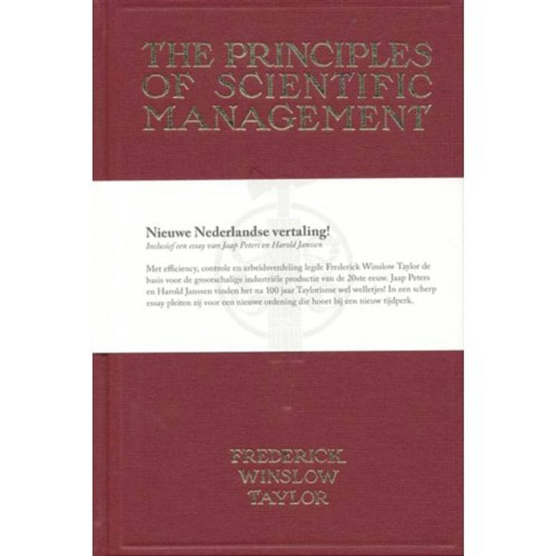 Foto van The principles of scientific management - nieuwe