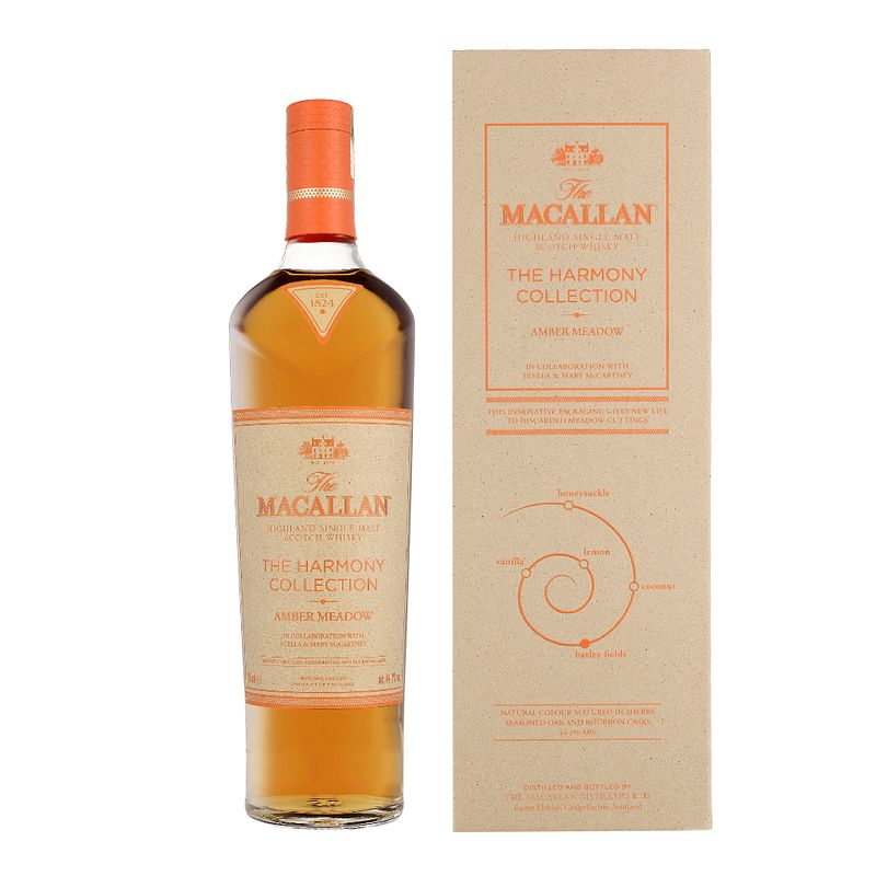 Foto van The macallan harmony amber meadow 70cl whisky + giftbox