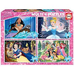 Foto van Educa disney prinses puzzles multi 4 en 1 disney princesses